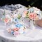 Artificial Flowers, Fake Flowers for DIY English Pastel Flower Box Wedding Bouquet Table Centerpieces Baby Shower Gender Reveal Party Home Décor